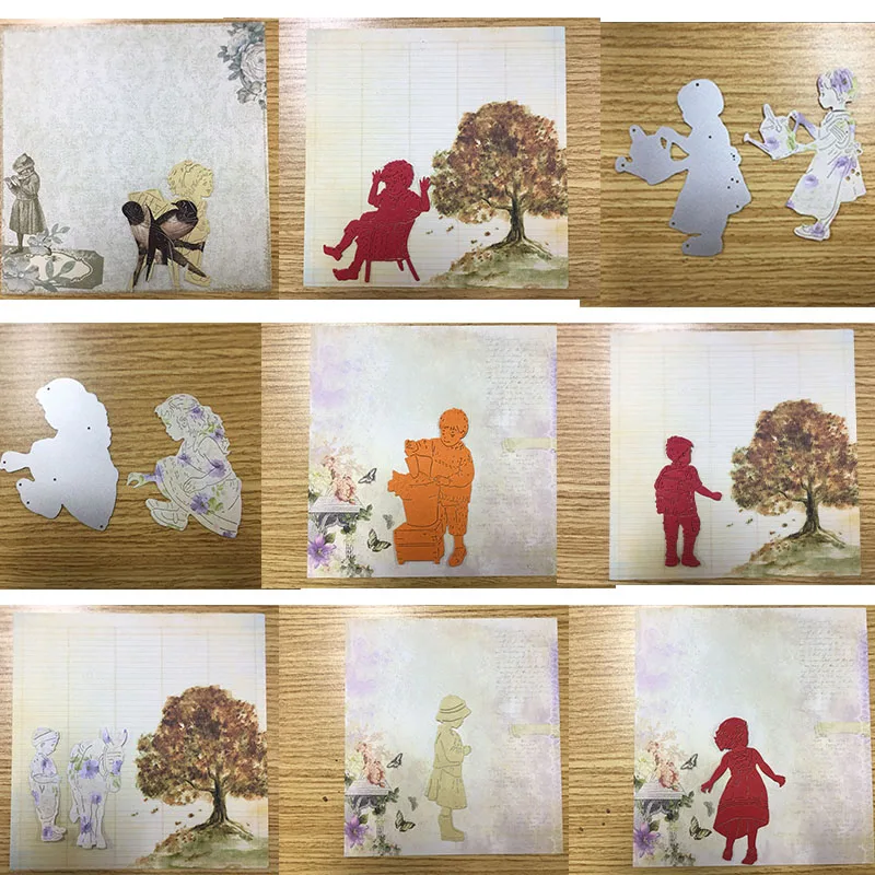 

Various Boys Girls Metal Cutting Dies New 2019 For DIY Scrapbooking Embossing Paper Cards Making Decorative Crafts Supplies