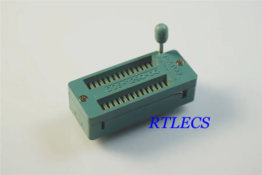 Испытательный инструмент IC DIP ZIF zip-разъем 28 Pin шаг 1,78 мм 1,778 пресс-подходит Двойной Ряд расстояние 10,16 мм 0," узкий 2x14 28 позиционная сетка