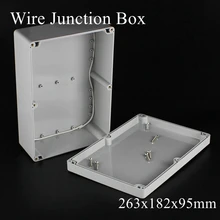 263x182x95 мм водонепроницаемая распределительная коробка кабельный провод Соединительный Кабель распределительный короб для мониторинга 263*182*95 мм