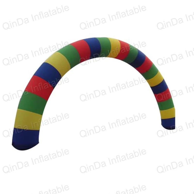 

6m Long rainbow archway for race events inflatable arch finish line for decoration and advertisement