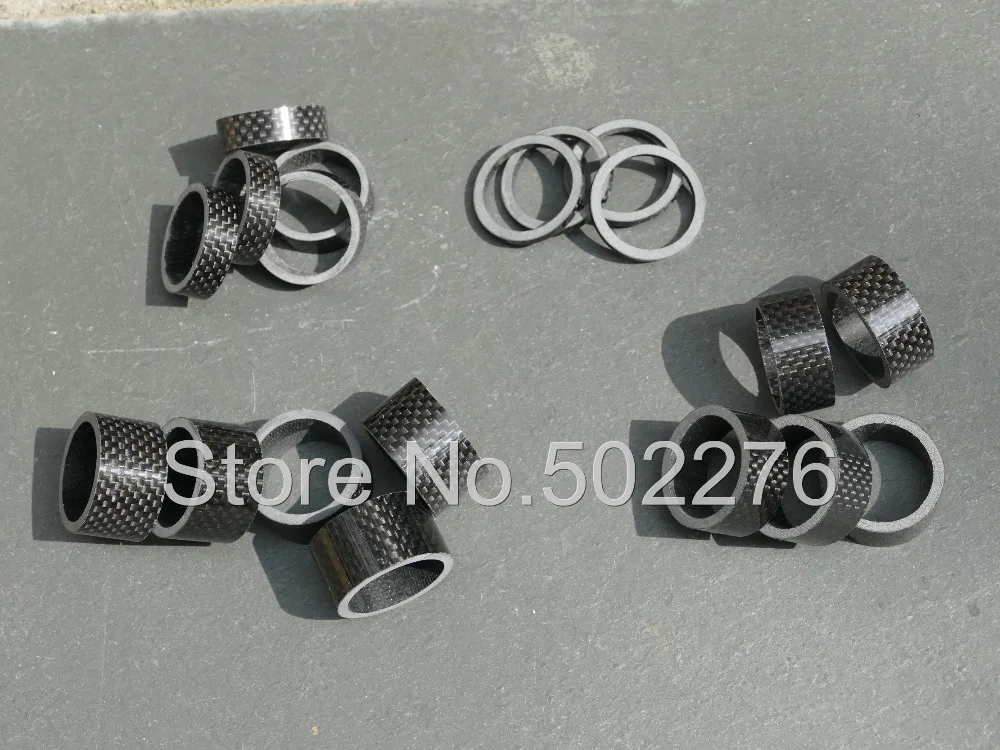 

Full Carbon Bicycle Bike Headset Stem Spacer 3 / 5 / 10 / 15 / 20mm 11 /8" 28.6mm 5 pcs