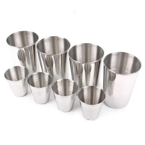 Copo de Acampamento Utensílios de Cozinha para Caminhadas ao ar Copos para Vinho Inoxidável Piquenique Conjunto Livre Mochila Viagem Água Cerveja Uísque Aço