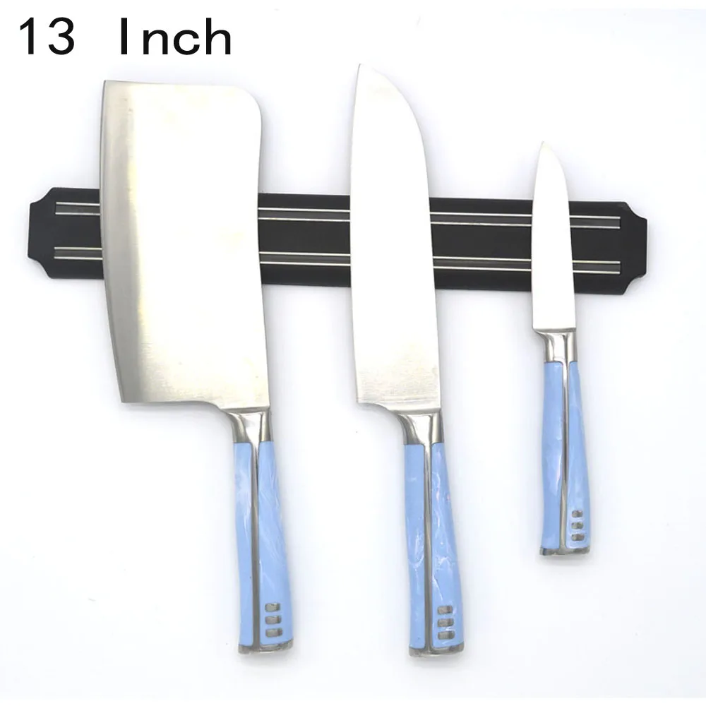 High Quality Strong Magnetic Knife Holder Tool Rest Shelf For Kitchen Pub Bar Counter Black Knife