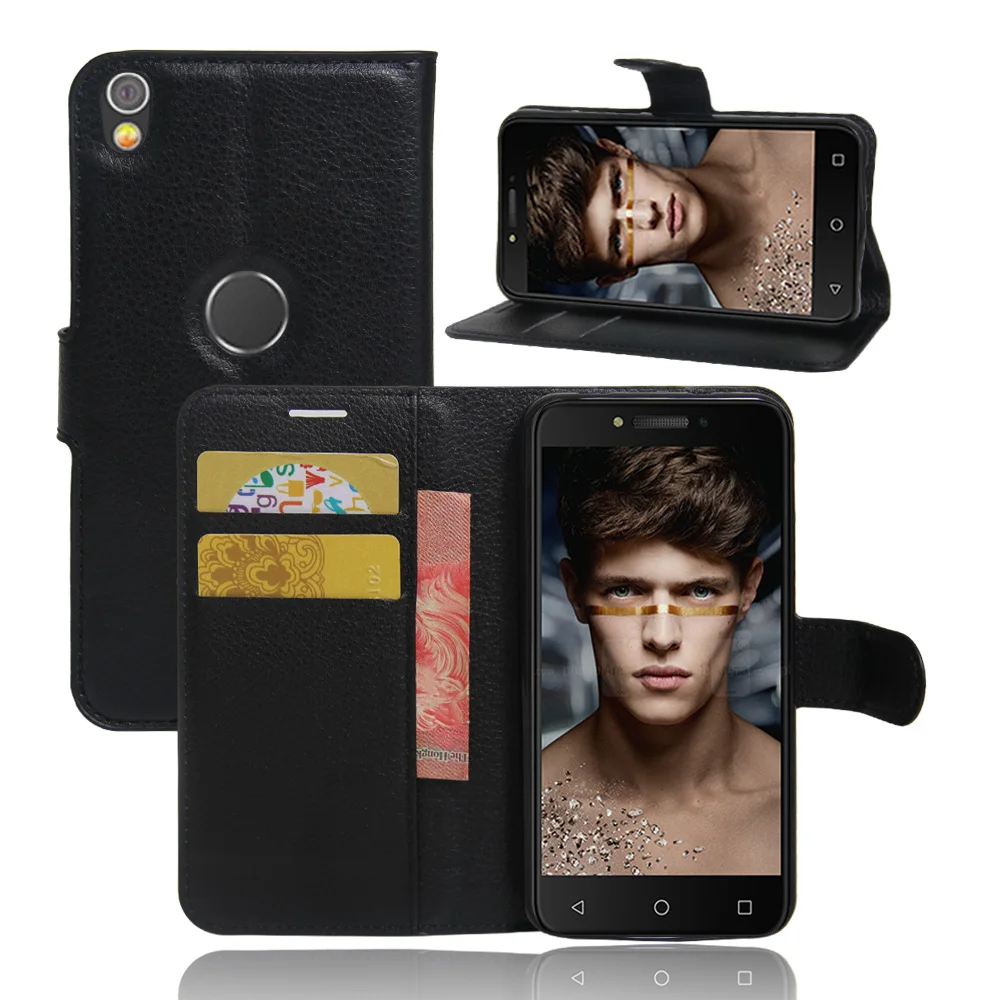 

YINGHUI Wallet Style PU Leather Flip Case For Alcatel Shine Lite 5.0 Inch Mobile Phone Cases Back Cover Fundas With Stand