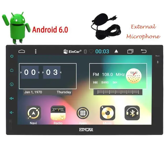 Special Offers support 3G/ 4G Android 6.0 Car Multimedia Player Car PC Tablet 2 din GPS Navigation Car gps Stereo Radio Bluetooth NO DVD player