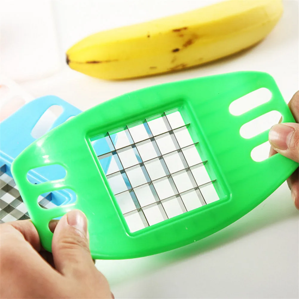 

NEW Kitchen Dining Vegetable Potato Slicer Cutter Chopper Chips Making Tool Potato Cutting Tool