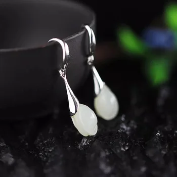 

Small earring lady exquisite retro mini-style ear nails pure silver earrings simple and Tianyu pendant earrings