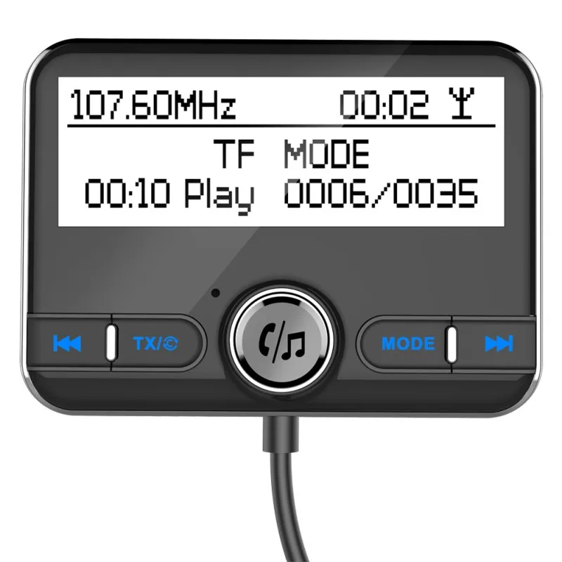 Fm-передатчик Bluetooth U диск TF DAB приемник беспроводной автомобильный комплект громкой связи с ЖК-дисплеем поддерживает DAB QC3.0& 1A USB Cargador