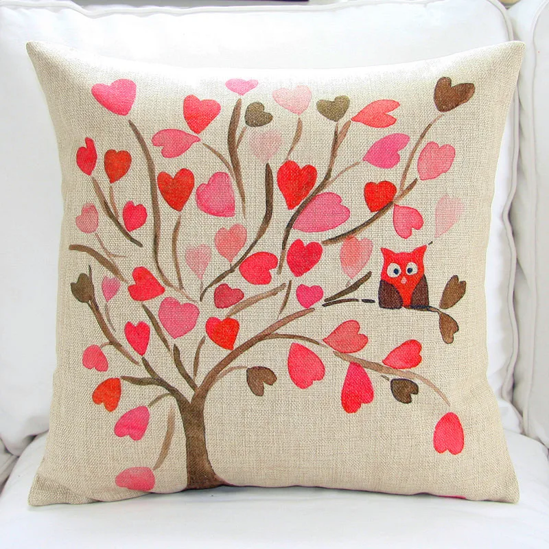 painted pillow covers