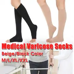 Компрессионные носки унисекс для мужчин и женщин медицинский препарат против варикозного расшрения вен облегчение ног Больное колено