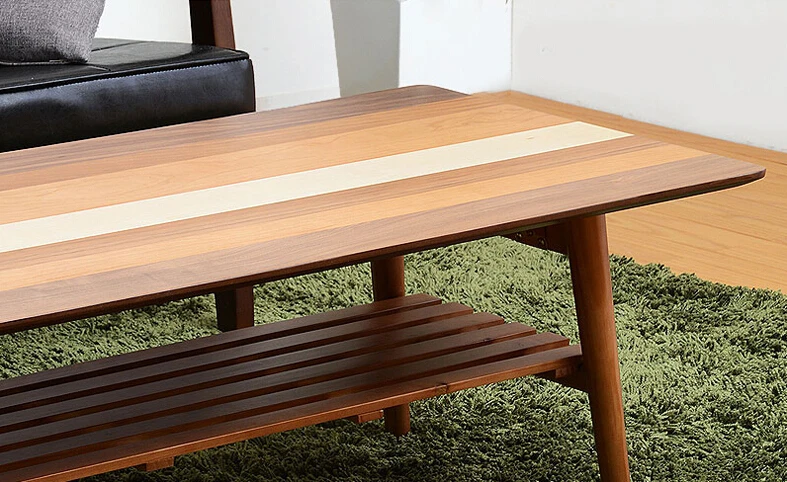 Living Room Furniture Folding Legs Contemparay Low Center Coffee Table Modern Home Wooden Console Sofa Side Table