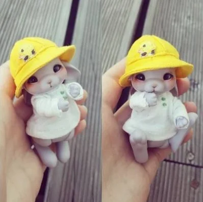 Кукла 1/8 bjd с кроликом два лица 7 5 см высота бесплатная доставка|Куклы| |