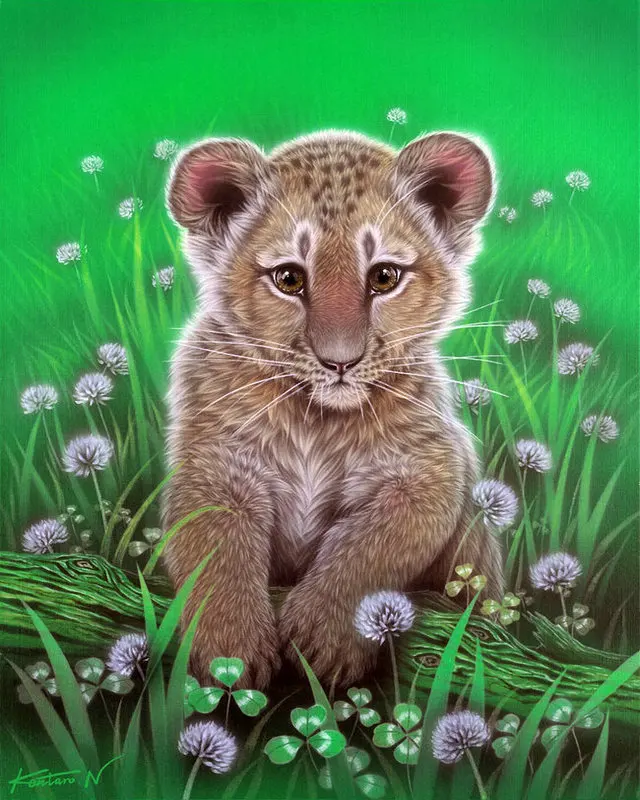 

Diy 5d Diamond Painting Cross Stitch Resin Diamond embroidery tiger baby icon painting sets embroidery beads decorative room
