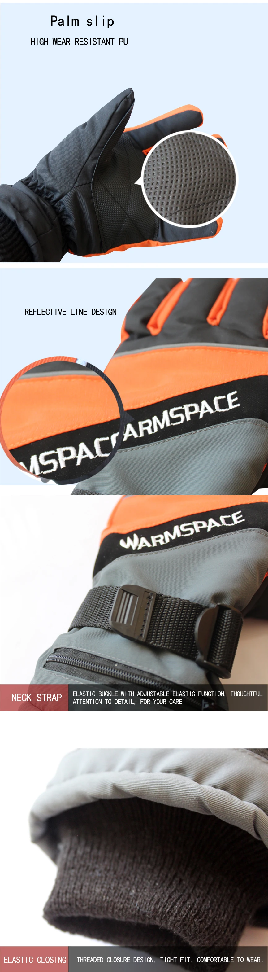 Warmspace, зимние, USB, перезаряжаемые, электрические, тепловые, с подогревом, перчатки, теплые, для велоспорта, велосипеда, лыжные перчатки