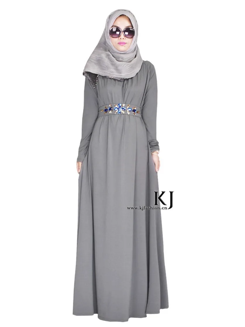 2015 мусульманские женщины одеваются djellaba Повседневная абайя Большие размеры кафтан модал длинное платье Турецкий Дубай robe Приходите с