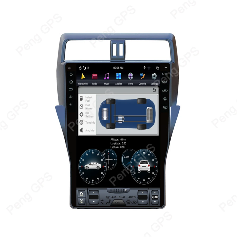 Best 4G+64G Android 8.1 Car GPS Navigation for Toyota Land Cruiser 150 Prado 2018 2019 IPS Screen 6 Core In-dash Carplay DVD Player 4