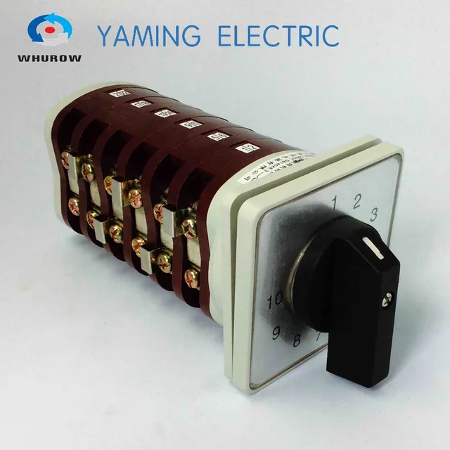 10 position rotary switch 6 pole switch cam switch changeover switch 63a bx6 welding machine Manufacturer