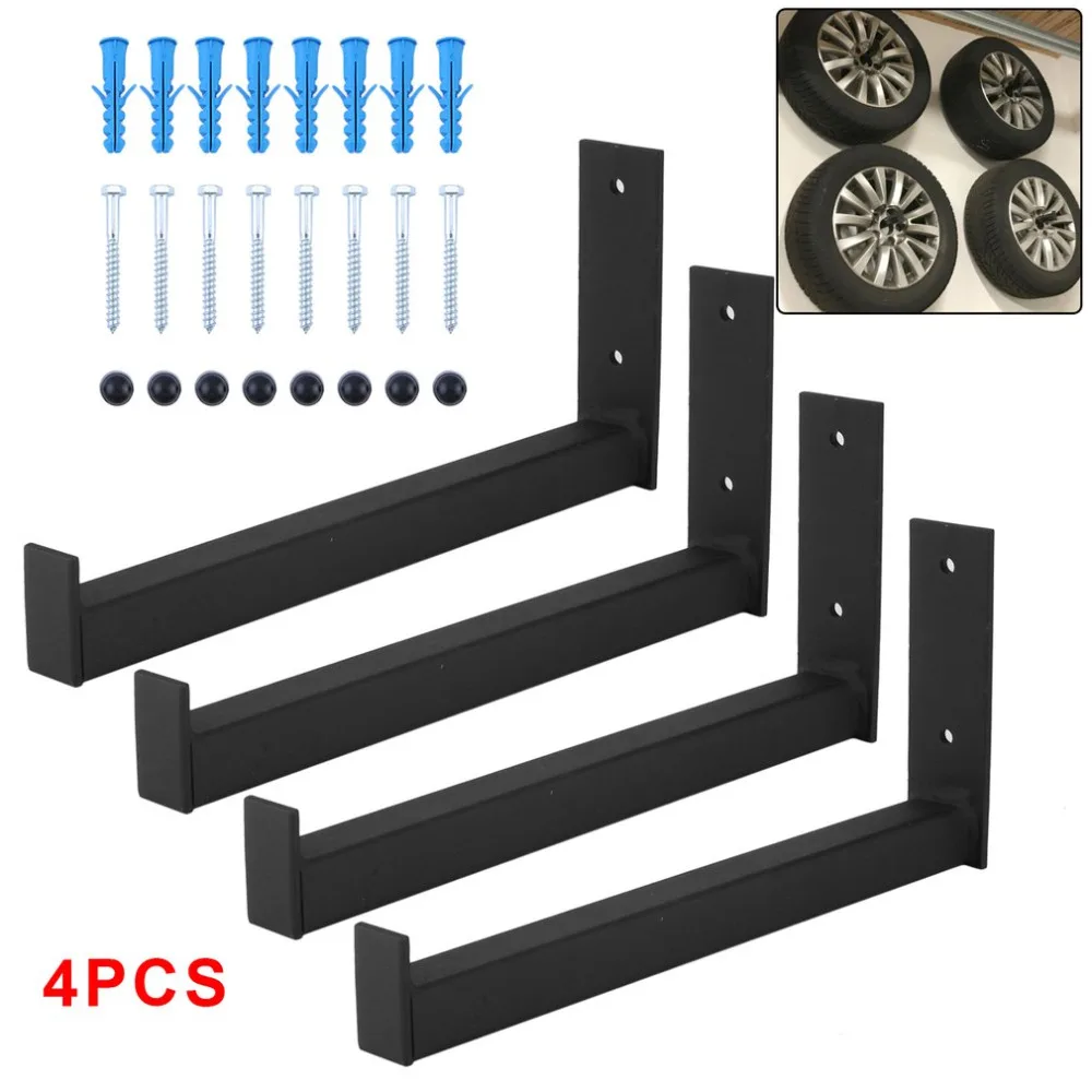 Space Saving Car Wheel Tire Wall Mount Tire Holder Rims Tire Storage