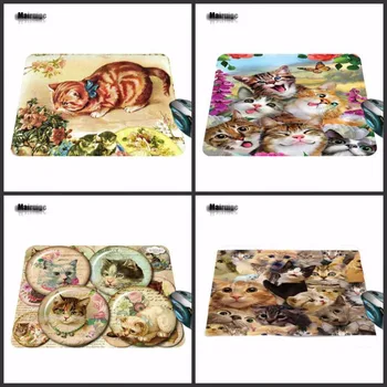 

Mairuige Wholesale Animals Gray Cat Party Best Game Custom Mousepads Rubber Pad Computer 18*22cm and 25*29cm