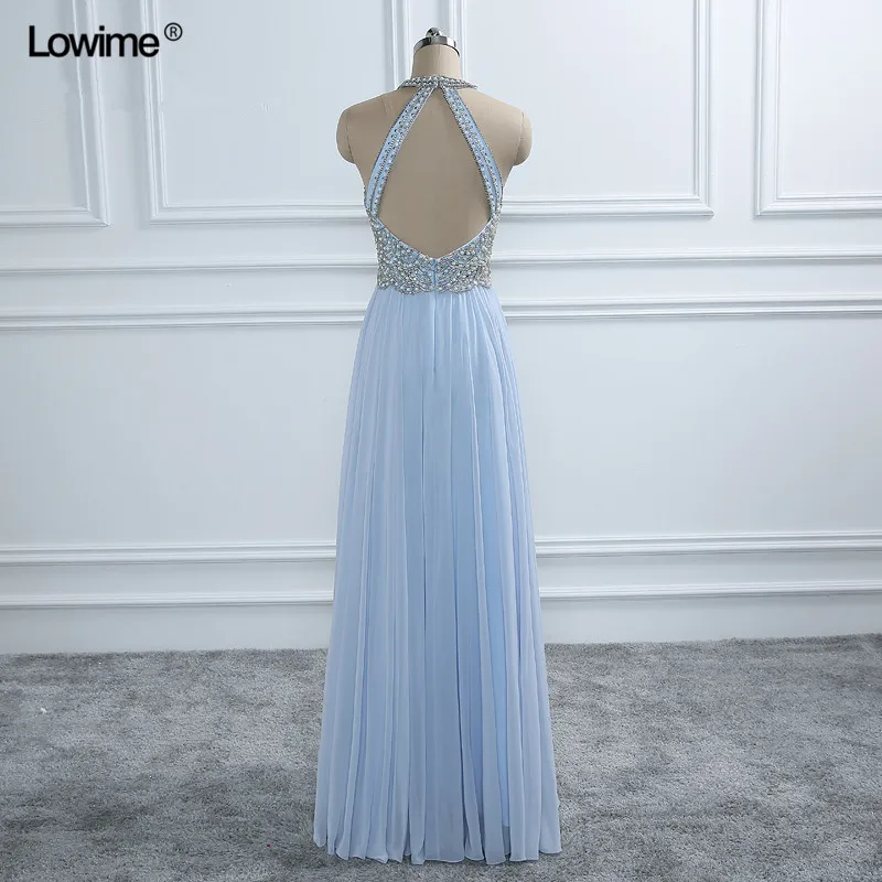 Sexy Arabic Long Light Blue Formal Evening Prom Party Dress Chiffon Abiye Turkish Evening Gowns Dresses Galajurk Avondjurk 2018  (1)