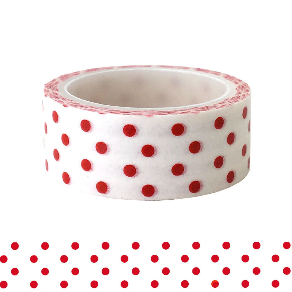

20pcs/set Basic Red Point Point Fresh and Lovely Children DIY Decorative Handbook and Paper Washi Tape for Decoration
