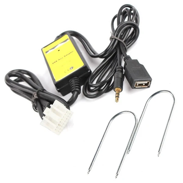 

Car Aux USB Adapter Music Audio Input Cable for Mazda 3 Mazda 6 CX7 MX5 for iPhone 5 6