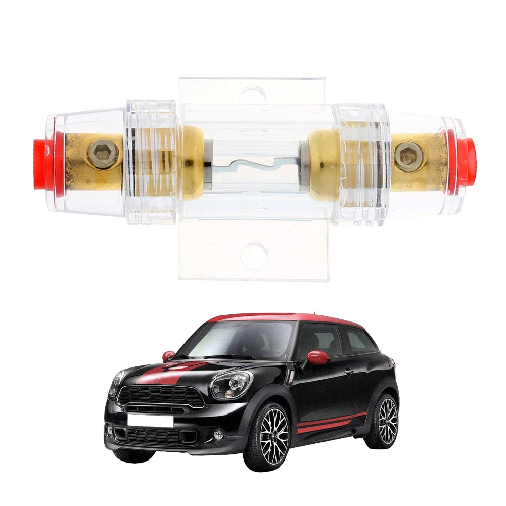 New 1pcs 60A Gauge Fuse Holder Car Audio Refitting Fuse Holder Electronics Part Car Fuse Holder