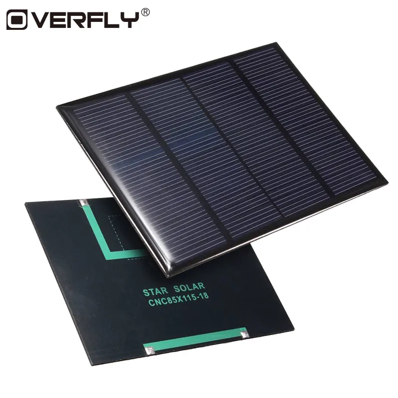 

Overfly Solar Panel 1.5W 18V Solar Cells DIY Polycrystalline Silicon System Energy Board Solar Panel For Battery Charger
