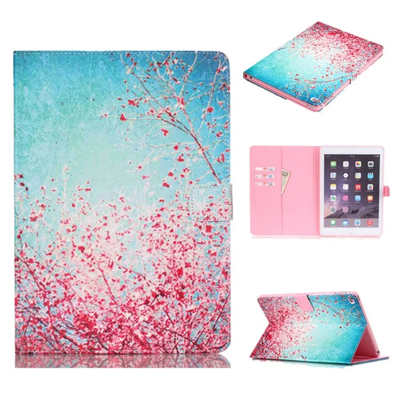 Stand Flip PU Leather For iPad Air 2 Case For iPad 6 Fashion Luxury Cuet White Cat Folio Magnetic Smart Tablet 9.7 Case Cover  (31)