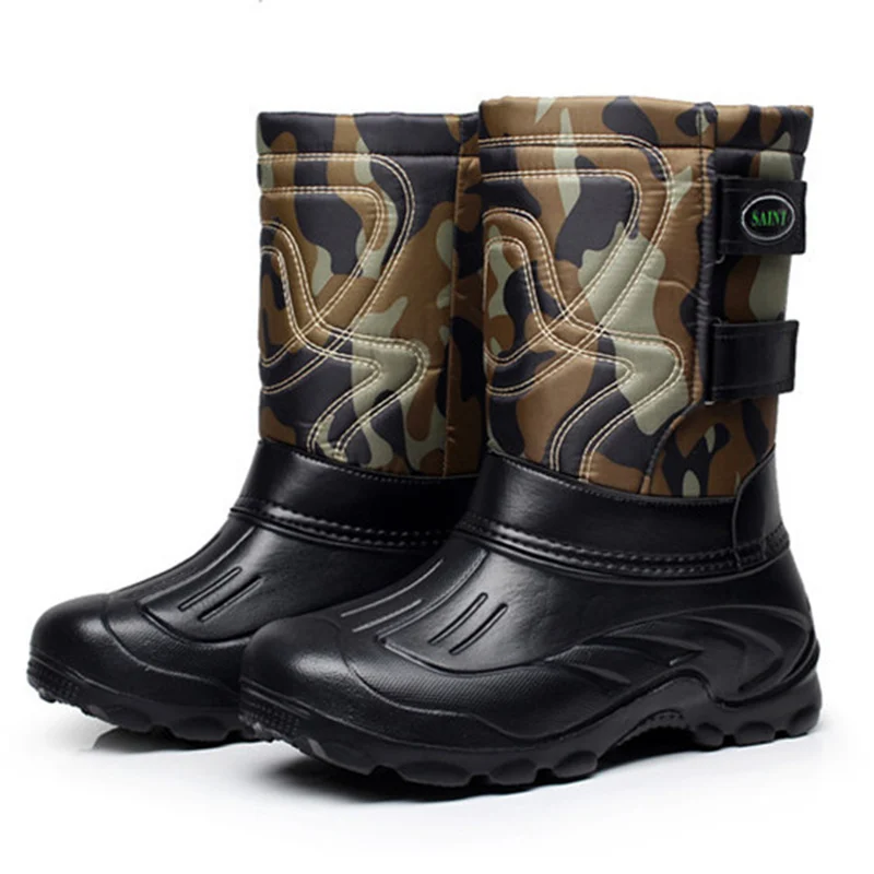 

Christmas Fashion Winter Shoes Men Outdoor Snow Boots Zapatos De Hombre Waterproof Man Boots Casual Shoes Anti-skid Warm Shoes