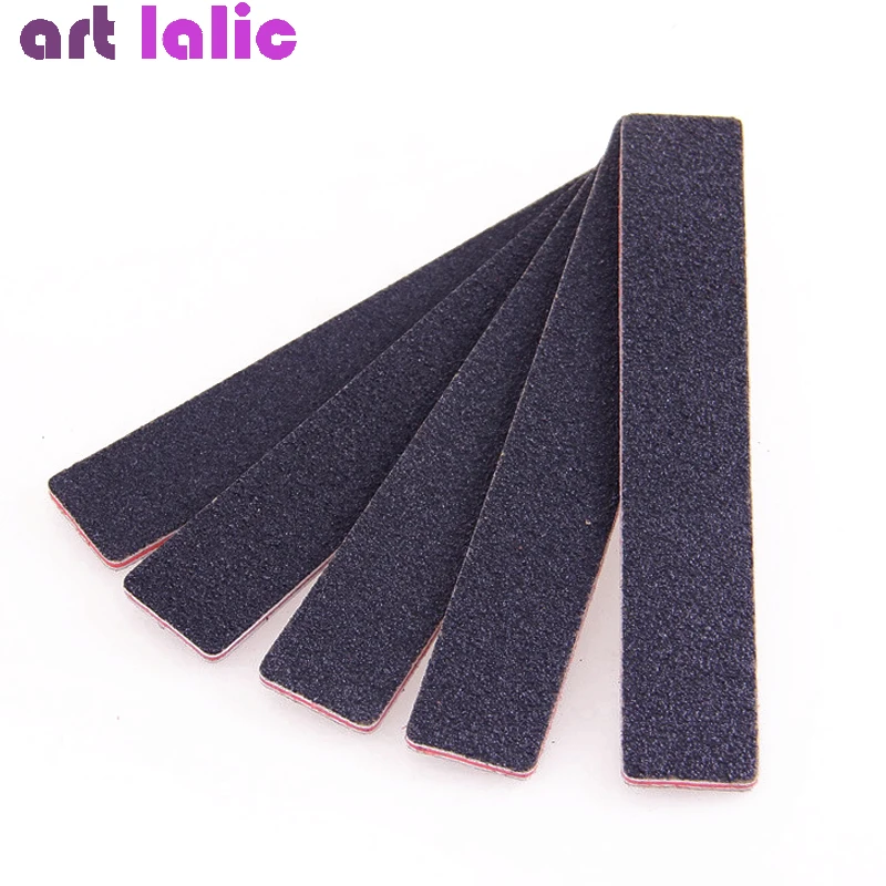 5pcs Professional Nail File 100/180 Sandpaper Strong Thick Nail Files