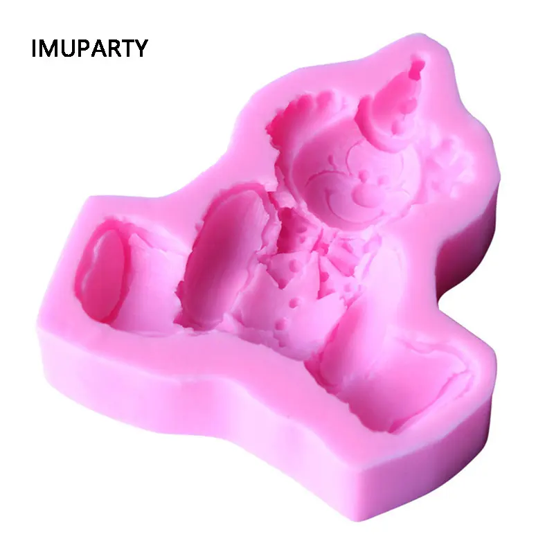 

Clown Shape Silicone Cake Mold Cake Bakeware Baking Tools 3D Bread Pastry Mould Pizza Pan DIY Circus Baby Shower Birthday Party