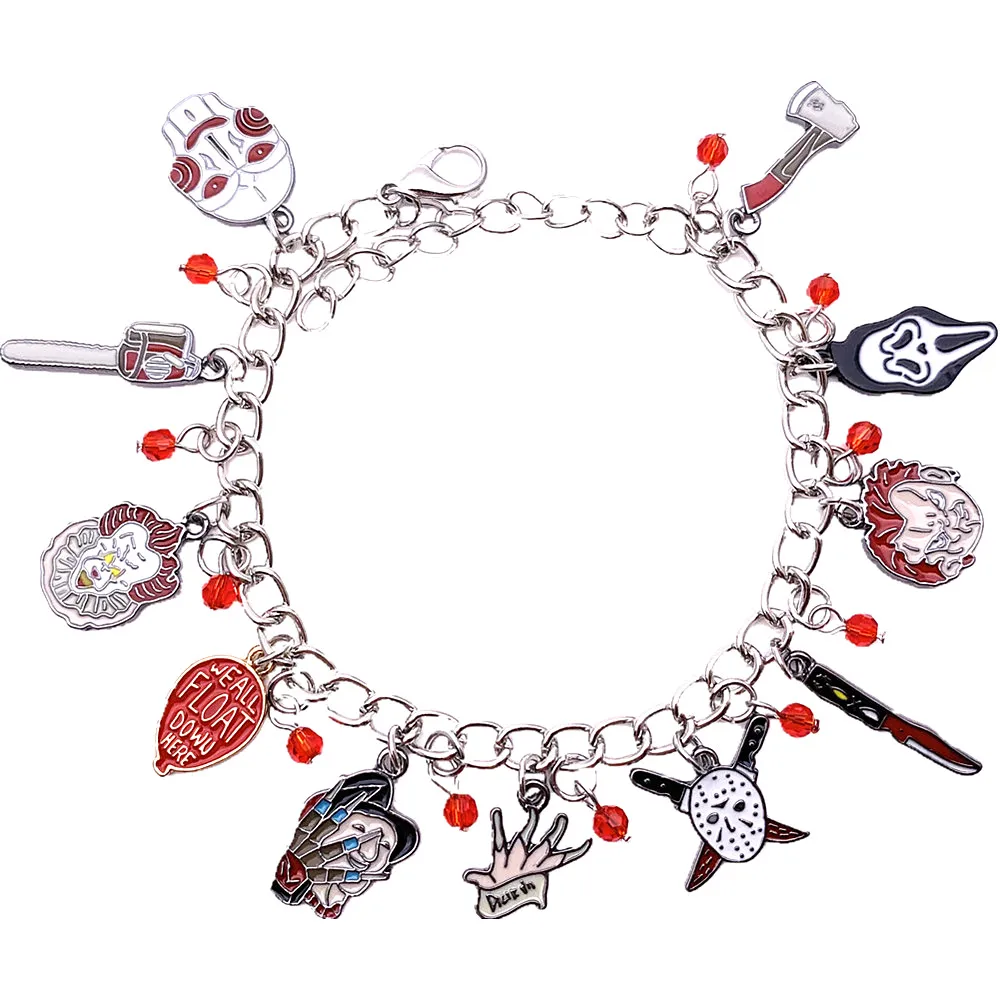 

HBSWUI Wholesale Freeshipping 20pcs a lot Horror charm Bracelet DTHSDAS03