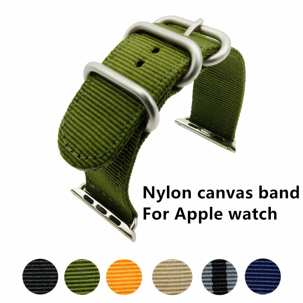 Спортивный силиконовый ремешок для apple watch нейлоновый браслет 42 мм 38 наручных
