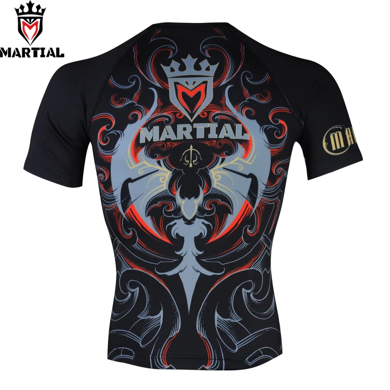 Боевые: Стрелец оригинальная Мужская рубашка с принтом rashguard для смешанных