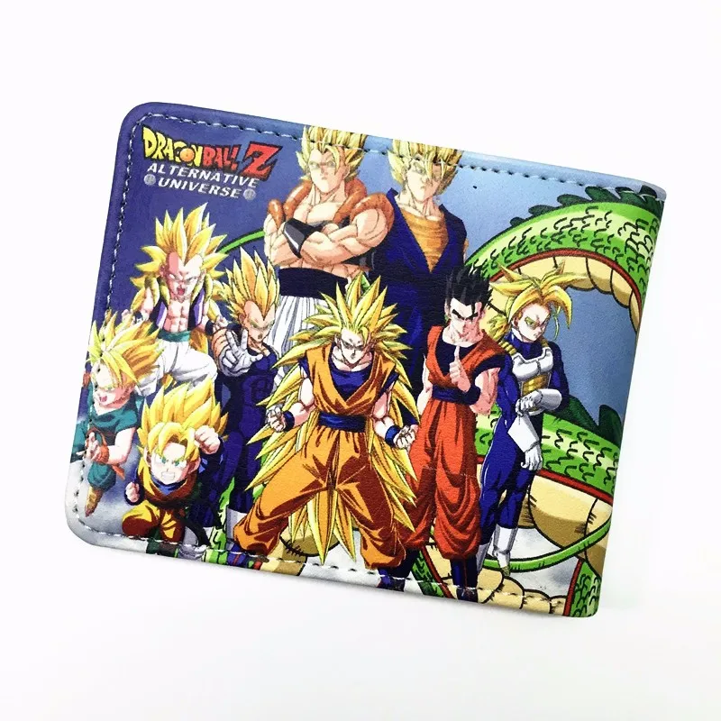 Dragon Ball Z кошелек для молодых мужчин и женщин студентов аниме модные короткие кошельки японский мультфильм комикс кошелек цена доллара