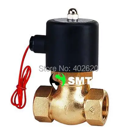 

Free shipping, 1pcs 1/2'' Ports Steam Valve Brass 2/2 Way N/C 2L170-15 , US-15 PTFE Guide brass Valves
