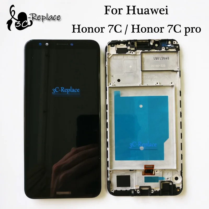 

White/Black/Gold/Blue For Huawei Honor 7C / Honor 7C pro LND-L29 LCD DIsplay + Touch Screen Digitizer Glass Assembly + Frame