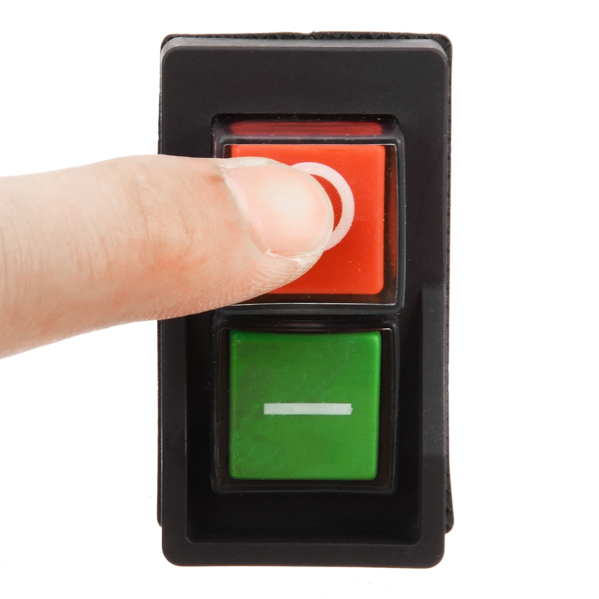 250V 16A Waterproof Magnetic On Off Switch IP55 KLD28 4 Pin Start Stop Magnetic On Off Switch for Workshop Machines 54*30*55mm