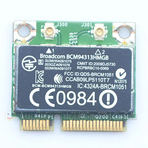 Оригинальная новая WLAN карта BCM94313HMGB для hp Pavilion dv7-6000 DV6-6000 802.11n WiFi+ Bluetooth 3,0 600370-001 Mini PCI-E карта