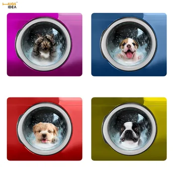 

HUGSIDEA Table Decor Mat 3D Animal Cat Dog Printing Non-slip Tablewear Pad Decorative Placemats Insulation Kitchen Accessories