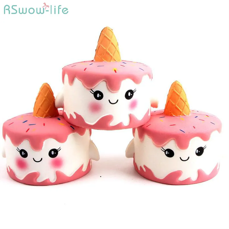 

PU Slow Rebound Simulation Cake, Salmon Sushi, Soft Toast, French Bread Children's Decompression Home Simulation Decoration