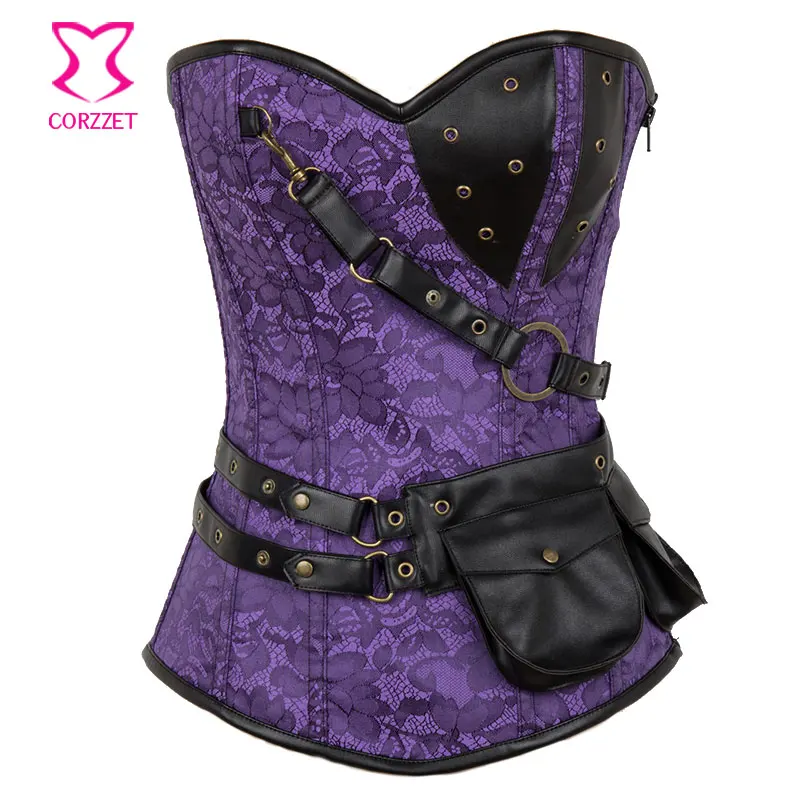 Женский винтажный корсет в стиле стимпанк бюстье с косточками|corset xs|corset silkclothing |