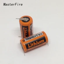 2 шт./лот Фирменная Новинка MasterFire литиевая батарея plc CR17335 3V батареи с выступами(CR17335