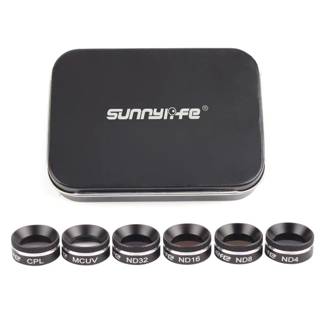 $44.18  Sunnylife 6Pcs MCUV CPL ND4 ND8 ND16 ND32 Filter Set Multifunctional Filter for DJI Mavic Air RC Dr