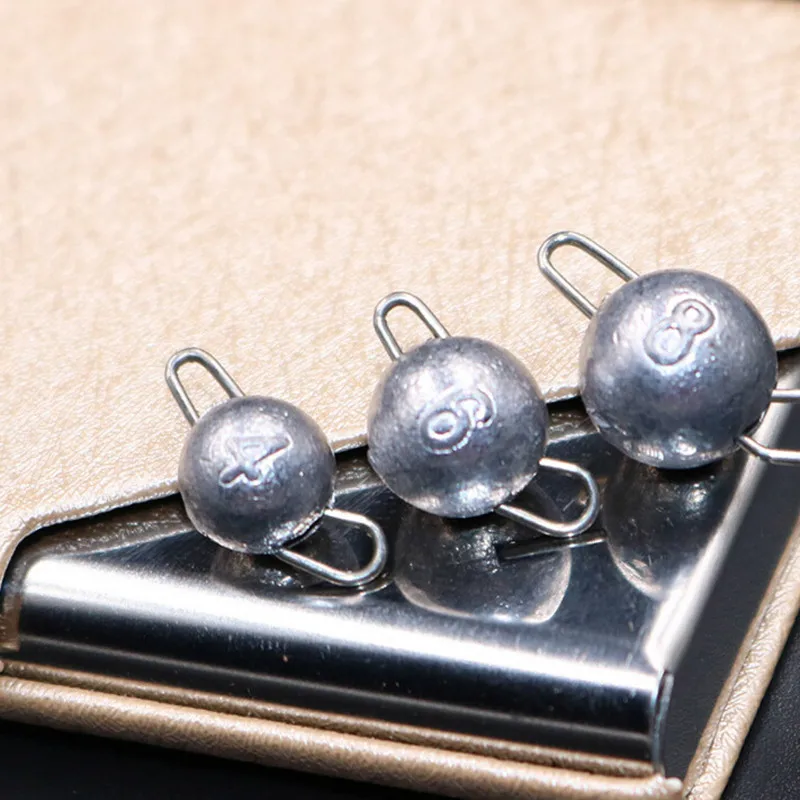 

10 Pcs Fishhooks Lead hook Weight Soft Lure Baits Jig Head Lead Deep Water 2g 3g 5g 8g 10g 12g