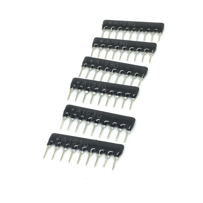20 шт./лот DIP 1K 2K 4 7 K 5 1 6 8 10K 100K 9pin 4pin 5pin сетевая резисторная матрица линия A103G A102G A202G