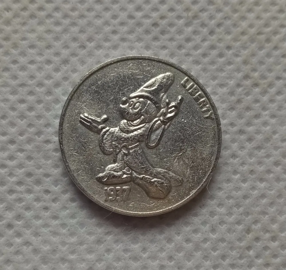 

Hobo Nickel Coin_Type #16_1937-S BUFFALO NICKEL copy coins -replica coins medal coins collectibles badge