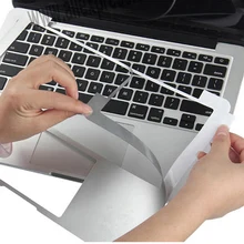 Новинка, наклейка серебристого цвета для Mac MacBook Air Pro retina 11 12 13 15 с сенсорной панелью, защитный чехол, защитная пленка
