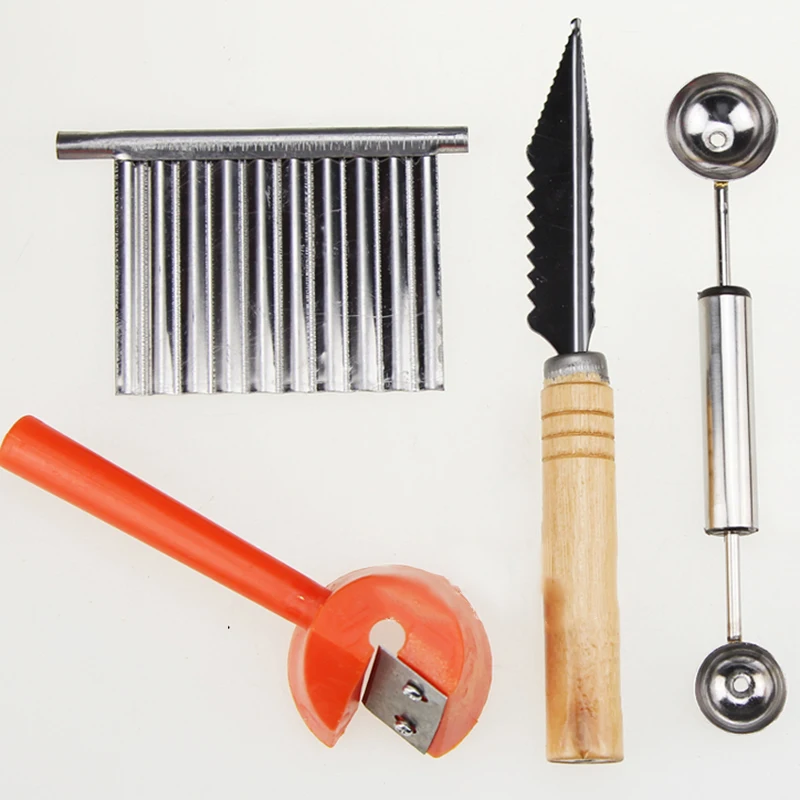 

80x Cooking Fruit Engraver Stainless Steel Kitchen Carving Tool Vegetable Food